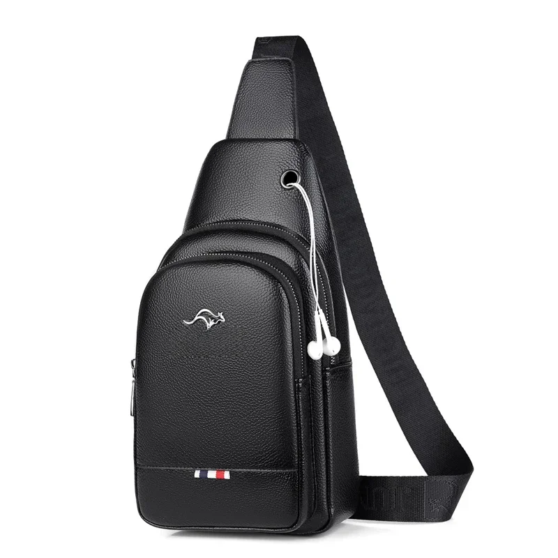 AliExpress - Kagaroo marque de luxe poitrine Pack hommes sac à bandoulière en cuir poitrine sac voyage sac à bandoulière noir marron messager sac à 