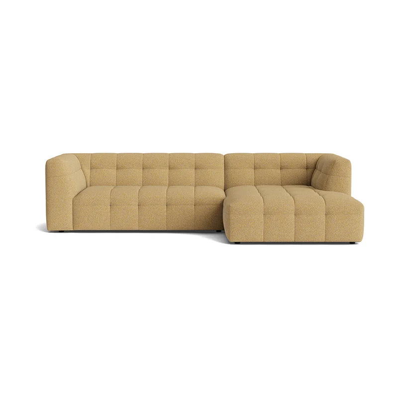 Palermo chaiselong sofa, højrevendt - Puente Gul - 300x180x73cm - Slidstærk Sofa, chaiselong med Martindale 100.000 - Ideel flyder sofa
