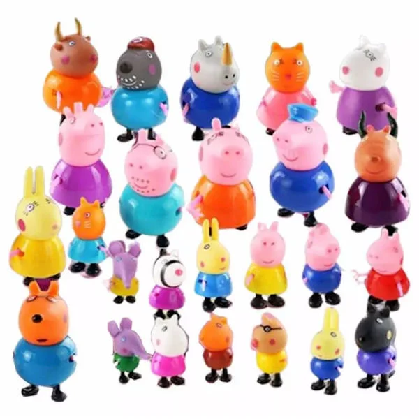 25 st Greta Gris Familj Vänner Emily Actionfigurer Leksaker - Snabb Leverans-FF-
