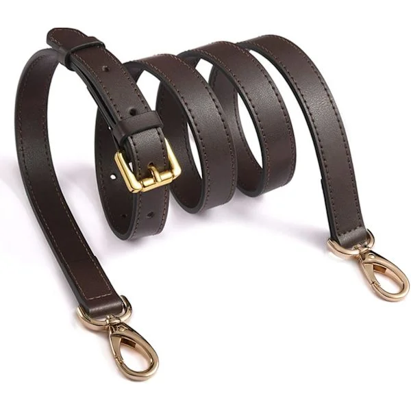 Single Shoulder Strap, Slanted Shoulder, Adjustable Genuine Leather Shoulder Strap, Suitable for Small Bags, Handbags, Messenger Bags, Crossbody Bags