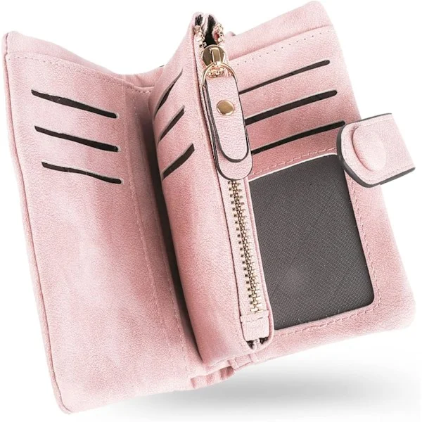 Women's Wallet Card RFID Protection Wallet Leather For Ladies-Soft[ZHE]