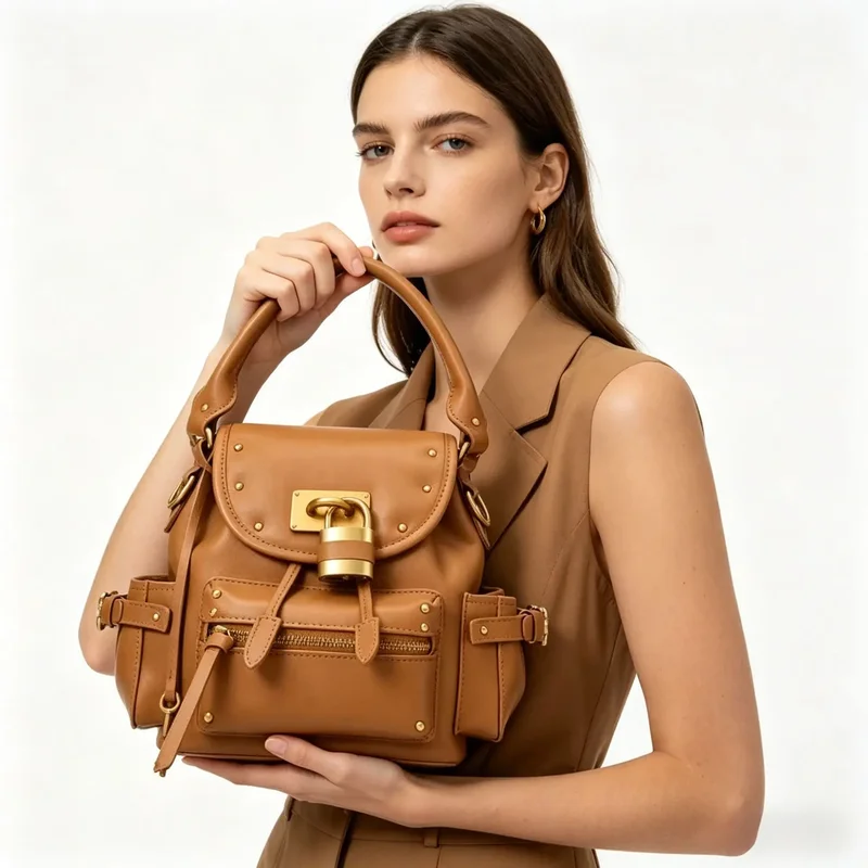 AliExpress - Retro-Handtasche im Schloss-Design mit mehreren Taschen, Y2K-Spicy-Girl-Rucksack, Retro-Street-Style-Rucksack, personalisierbar