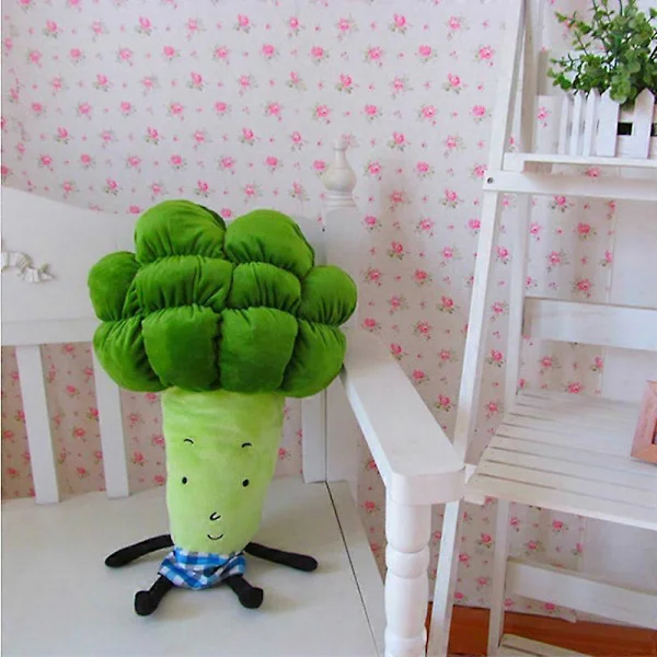 Söta multifunktionella kuddar grönsaksbroccoli plyschleksaker mjuka bekväma kuddar