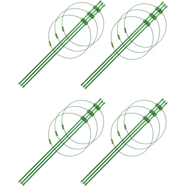 4-delars set trädgård klätterställning blomsterställ klätterpergola växtstativ stödram trädgårdsredskap 45 cm hög