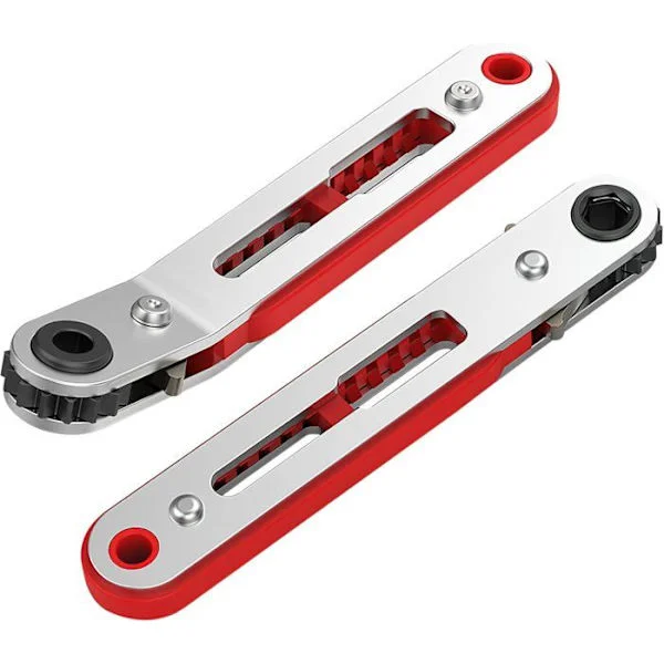 2 st Mini Spärrnycklar, Platt Huvud Armbåge Huvud, 1/4 Tum Vändbar Spärrskruvmejsel, Spärrnyckel Skruvmejsel