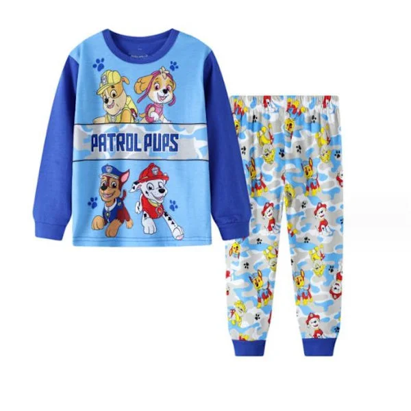 PAW Patrol Pyjama-setti Långärmad Byxor -setti Yöasut vaaleansininen vaaleansininen vaaleansininen 110cm