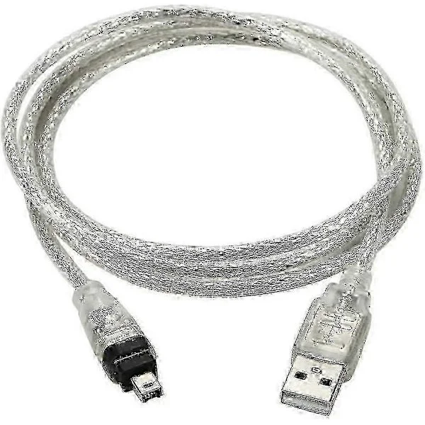 Cy USB Han til Firewire IEEE 1394 4-polet Han iLink Adapterledning Kabel til DCR-TRV75E DV 1m USB Firewire Kabel
