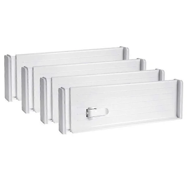 Drawer Dividers, Kitchen Drawer Dividers, Adjustable Drawer Dividers for Clothes, Drawer Organizers 4-Pack