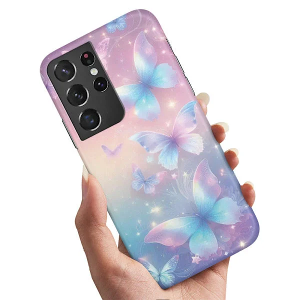 Deksel / Mobildeksel til Samsung Galaxy S21 Ultra - Butterflies