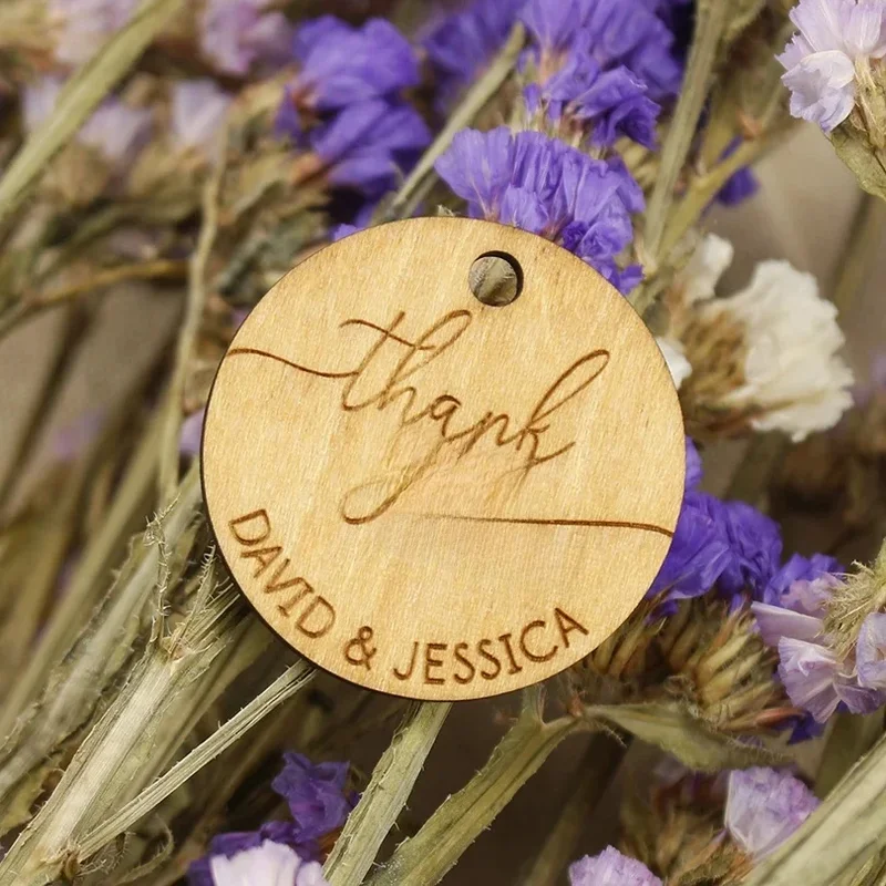 AliExpress - Danke tags, holz tags, hochzeit favor tags, personal isierte geschenk tags, set von 50 pc