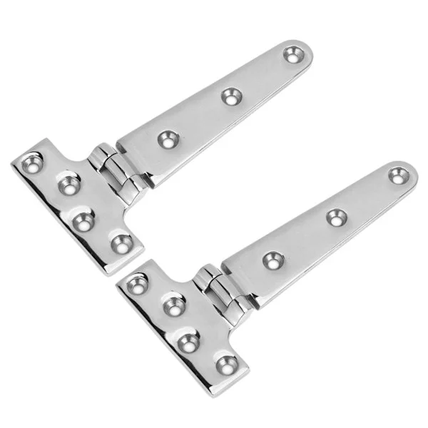 2-pak T Hængsel 316 Rustfrit Stål Kraftig Universal Marine Båd Hardware 15,24 x 7,62 cm
