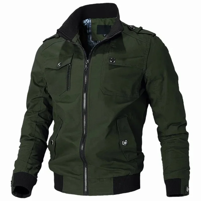 AliExpress - 2025, neue Frühling Herbst Marke Mode herren Jacke Casual Jacke Outdoor Sport Jacke Frühling und Herbst Militär Motorrad Mantel