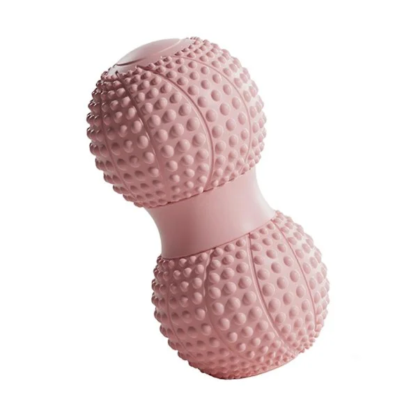 Peanut Massage Ball Deep Tissue Muscle Relaxation Double Lacrosse Roller Physiotherapy Leg Arm Waist Abdomen Back Foot Full Body Massage Pink