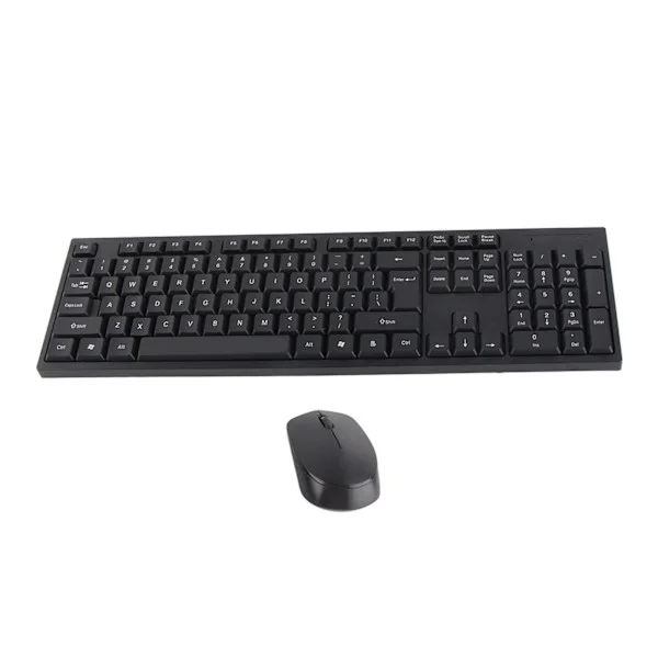 Tastatur Mus Combo Trådløs 2.4G 1600 DPI Ergonomisk Bærbar Gaming Tastatur Mus Sett for Stasjonær Datamaskin Bærbar PC