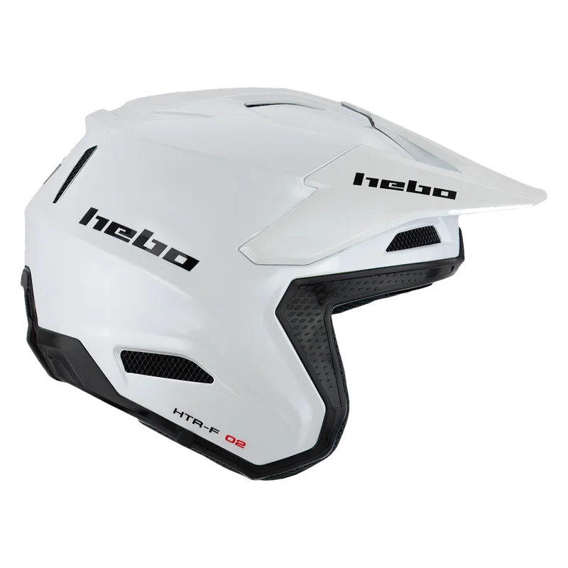 Casque Trial Hebo Zone Pro Monocolor Blanc M