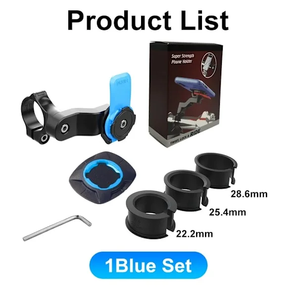 [KK]QUAD-LOCK Motorcycle Bicycle Phone Holder Stand Bike Phone Holder Bicycle Holder 360° Rotatable Navigation Support Safety Mount