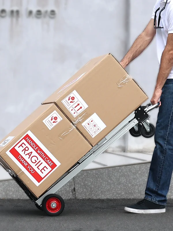 AliExpress - SucceBuy Opvouwbare steekwagen van 400 lbs Lichtgewicht dolly met wielen Opvouwbare bagagewagen voor het verplaatsen van 