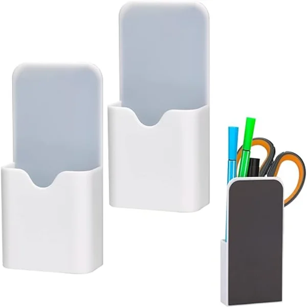White 2-pack 56*12CM Magnetic Pen Holder Magnetic Marker Holder Organizer Tank Pen Ho