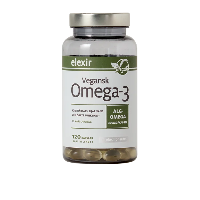 Elexir Pharma Vegansk Omega-3 120 kapslar