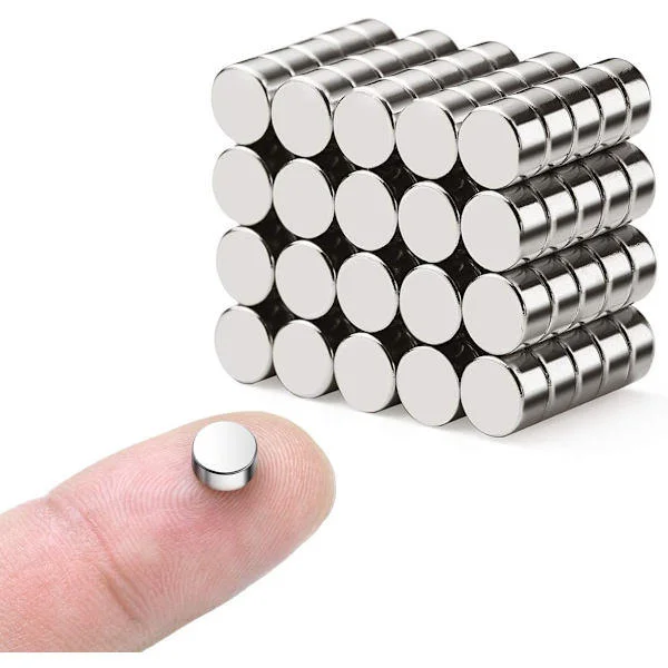 40-pakning ekstra sterke magneter 6 mm x 3 mm, neodymmagnet for whiteboard, kjøleskap, oppslagstavle og DIY-bilder