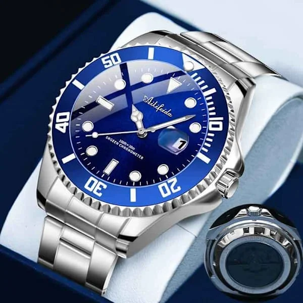 Halloween Gave Green Submariner Automatisk Mekanisk Klokker Svart Submariner Herre Business Klokker Rustfritt Stål Armbånd Lysende Vanntett