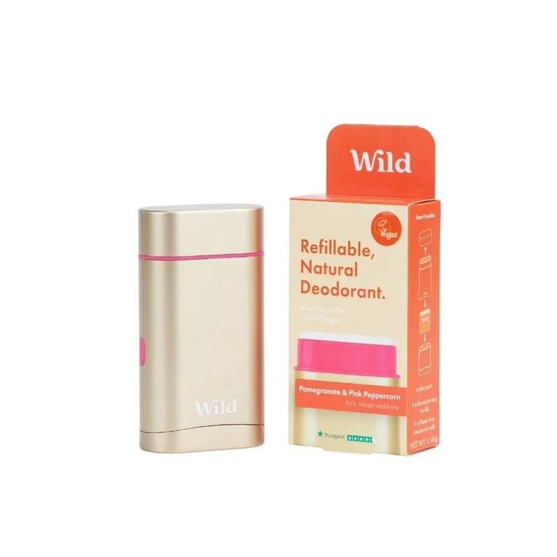 Wild Deo Pomegranate & Peppercorn deodorant startpakke 1 sett