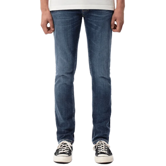 Nudie Jeans Grim Tim Indigo Myth Byxor Herr Blå W28-L32