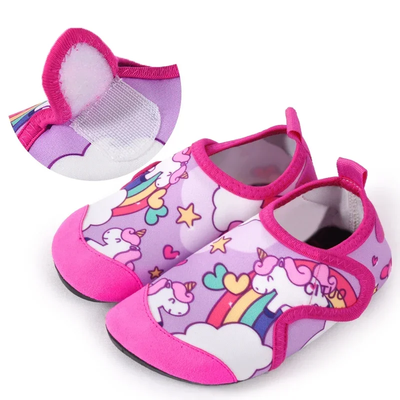 AliExpress - Sommer Kinder Einhorn Dinosaurier Schwimmen Schuhe Outdoor Strand Waten Schuhe Kinder Quick-Dry Wasser Schuhe Barfuß Sport Socken