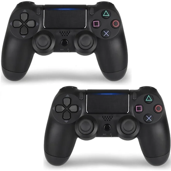 2 kpl PS4 Ohjain DoubleShock Langaton Playstation 4:lle Musta