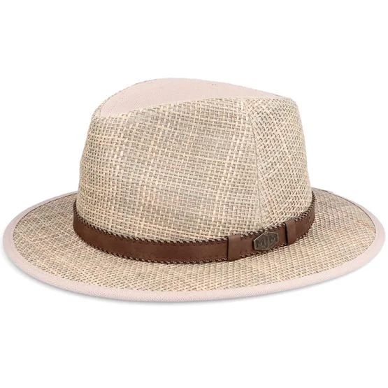 MJM Hats - Beige straw Hoed - Field Seagras Natural Straw Hat @ Hatstore