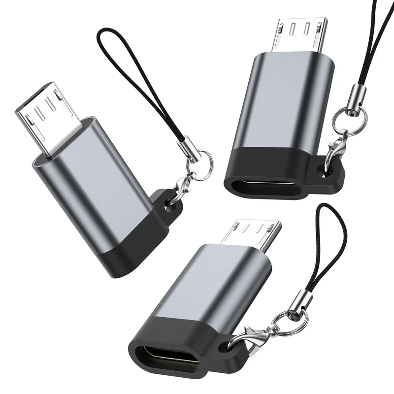 AliExpress - 1-3 Stück weiblich Typ-C auf Micro USB Stecker Adapter für Xiaomi Redmi Huawei Typ-C Micro USB Ladegerät Adapter Konverter
