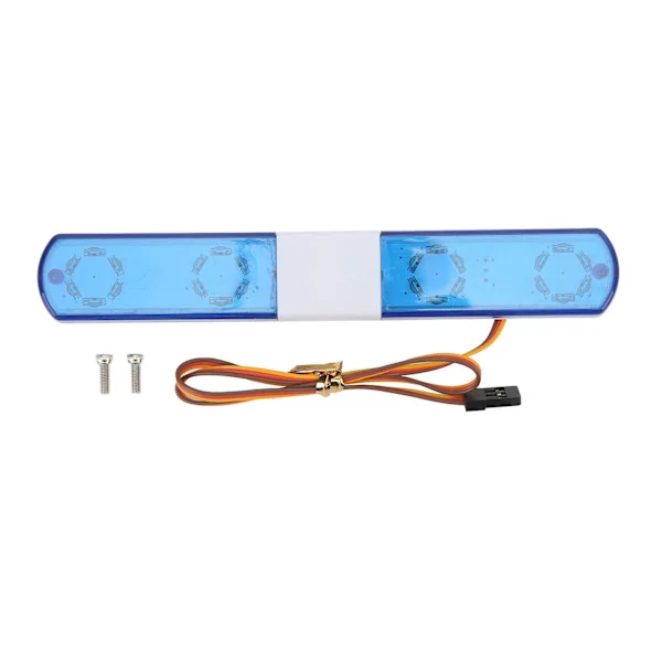 RC Polis Ljus Ultraljusa LED Blinkande Lampa 145x22x12mm För 1:8 1:10 RC Modellbil Blå