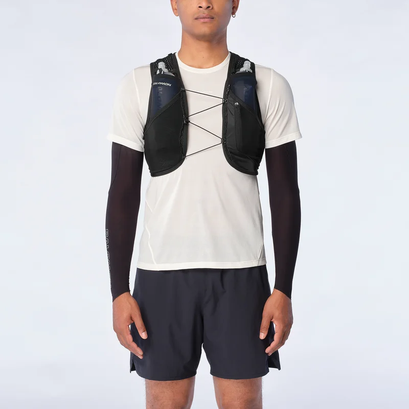 Salomon - Plecaki biegowe Active Skin 8 Set - Black / Metal