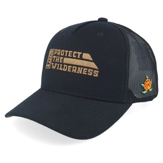 SQRTN - Schwarz trucker Cap - Protect Cap Black Trucker @ Hatstore
