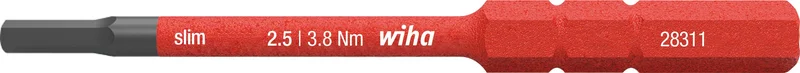 Wiha slimBit 37226 Bits sekskant, 75 mm, 1000 V 5x75 mm, Maskintilbehør & forbrugsvarer