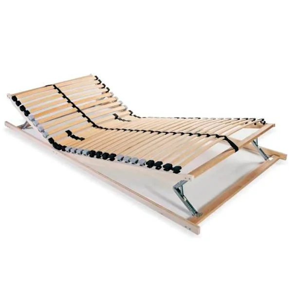 Maison Exclusive - Sengebund med lameller uden madras med 28 lameller 7 zoner 70x200 cm