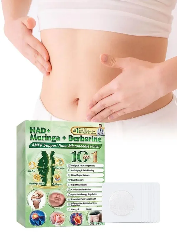AliExpress - 10-in-1 Nano-Mikronadel Hautpflege-Patch, Berberin NAD+ Straffend & Feuchtigkeitsspendend, Sanfter Körperformungs-Aufkleber für den 