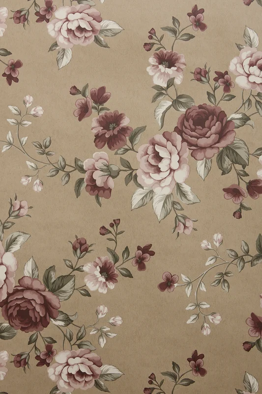 Newbie | Blommig tapet Ljusbrun ONE SIZE | Baby