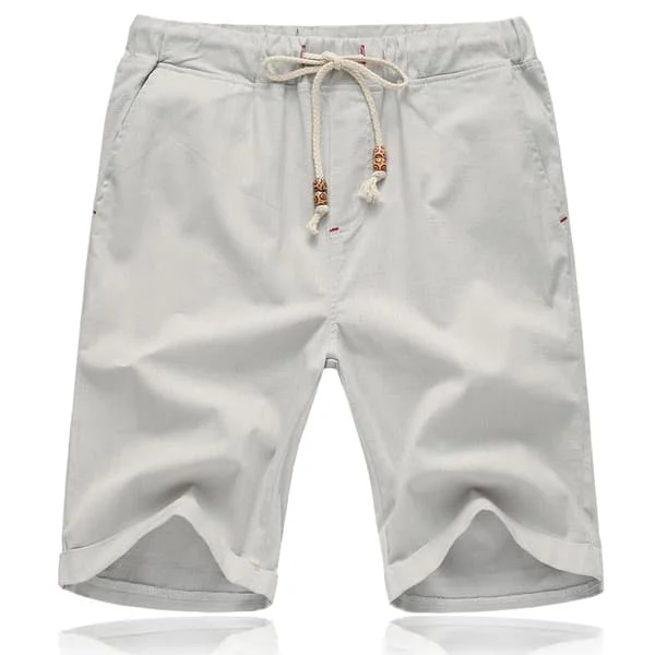 Herr Casual Shorts Elastiska Jogger Gym Aktiv Fick Shorts vit
