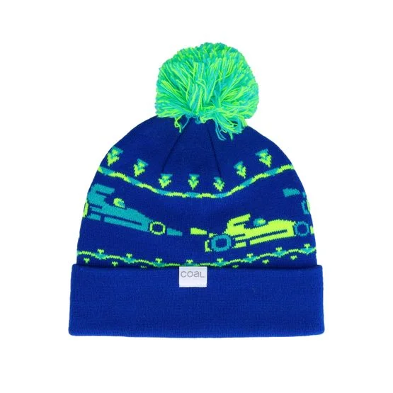 Coal - Kids The Toy Bin Blue Pom Cuff Blue Beanie - @ Hatstore