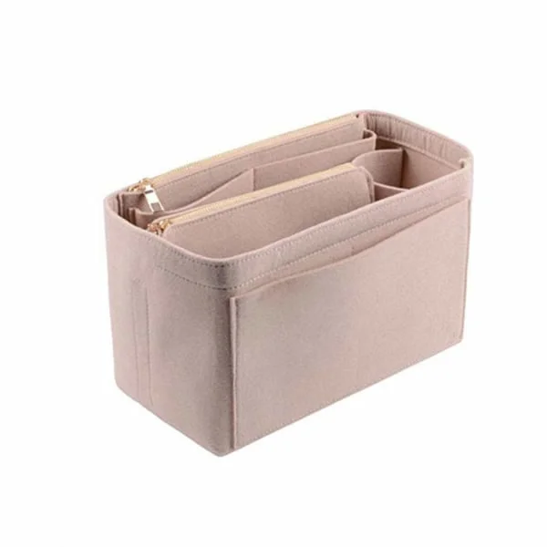 Felt Handbag Organizer - Insert and Liner for Women's Bags - Travel Storage - Cosmetic Pockets - Bag in Bag - Purse Organizer - Tote