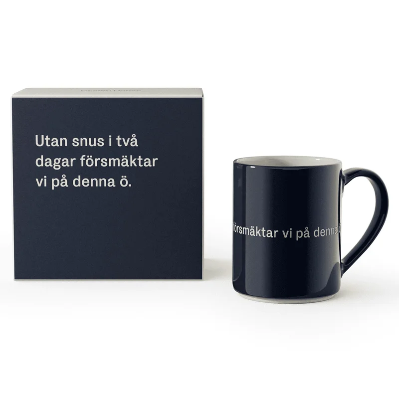 Design house stockholm Astrid Lindgren mugg 35 cl, "utan snus" | Dukning & Servering > Muggar & Koppar > Kaffekopp | Bagaren och Kocken