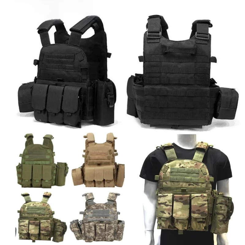 AliExpress - Nylon taktische Weste Körperschutz Jagd träger Airsoft Zubehör Männer Kampf Molle Camo Militär armee Weste Outdoor CS Jagd