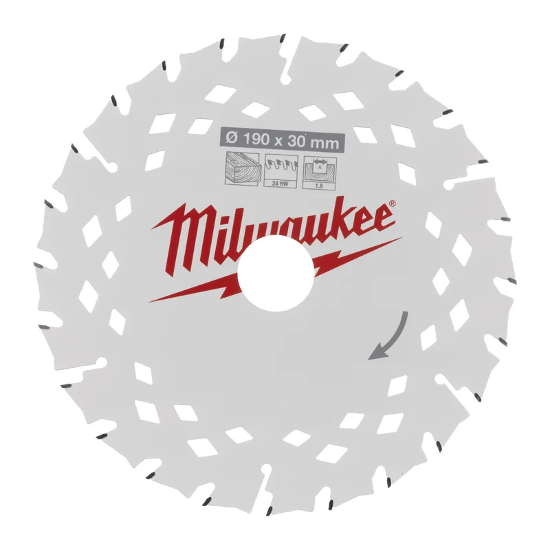 Milwaukee 4932498976 Sirkelsagblad 190 x 30, 24T, Maskintilbehør & forbruk