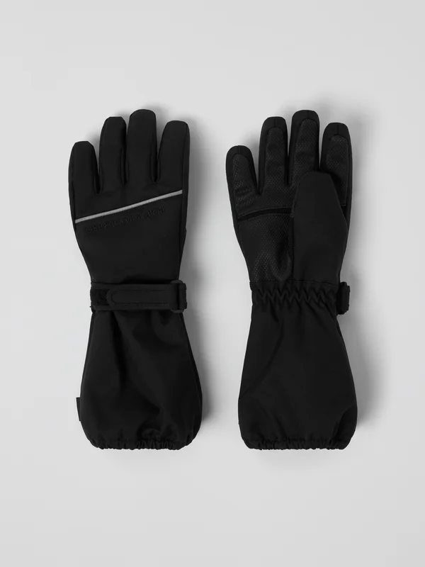 Polarn O. Pyret - Waterproof padded gloves - 6 - Childrenswear - black