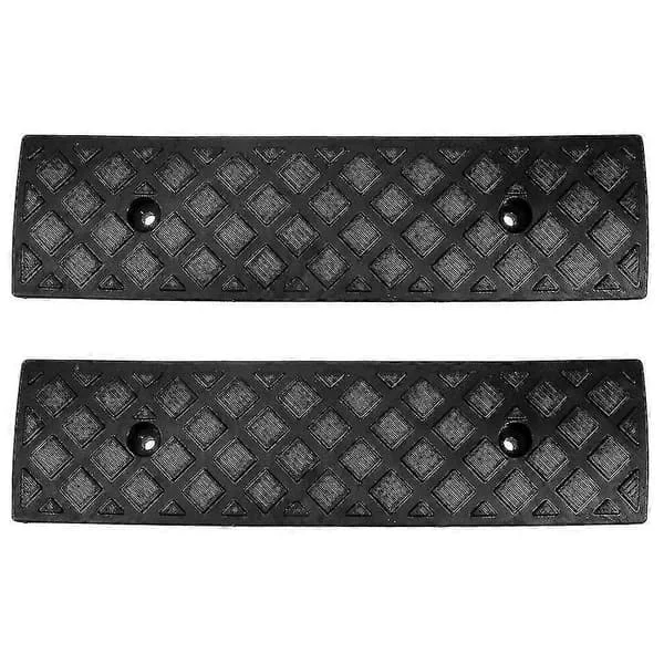2 stk Gummi Bil Kantrampe Terskelbro Spor Ramper For Oppkjørsel Fortau-9192339816016