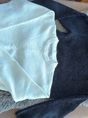 Stickade tröjor från H&M, vit och svart