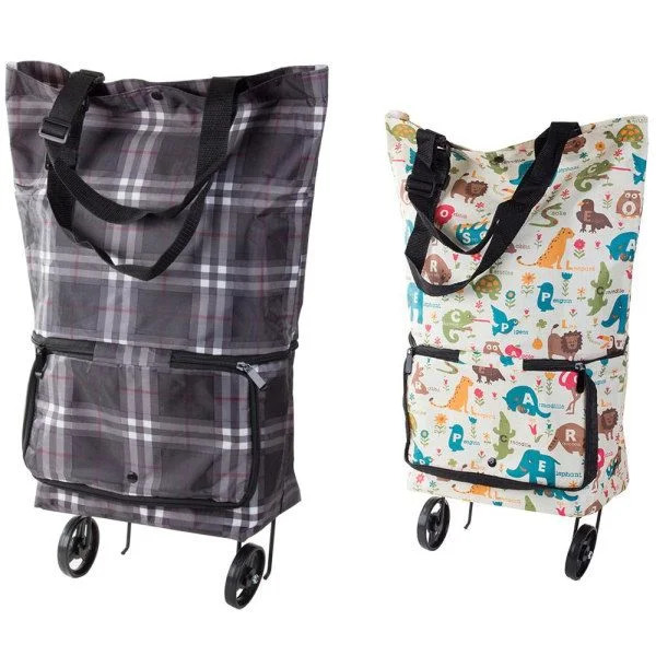 Dramaten / Shopping Bag with Wheels - Foldable - Assorted Colors