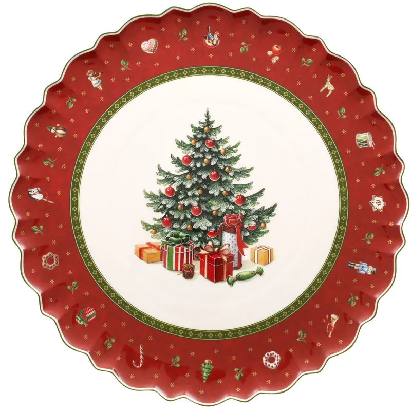 Villeroy & boch Toy's Delight tallerken 33 cm - Rød og hvid | KitchenOne