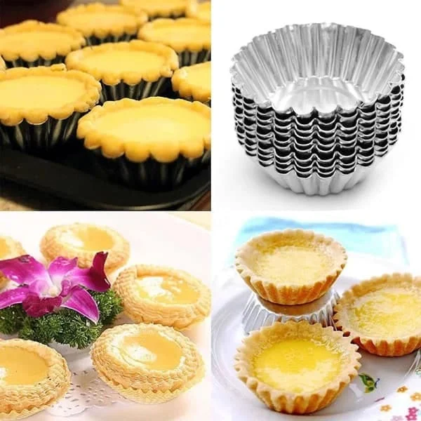 10 stk. bageforme i metal - Muffinsforme - Småkager - Forme